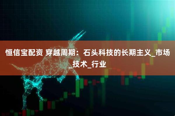 恒信宝配资 穿越周期：石头科技的长期主义_市场_技术_行业